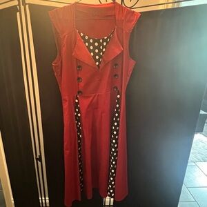 Red Polka Dot Pin Up Dress